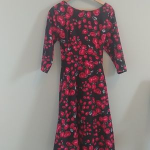 Acevog Floral Adjustable Strap Dress